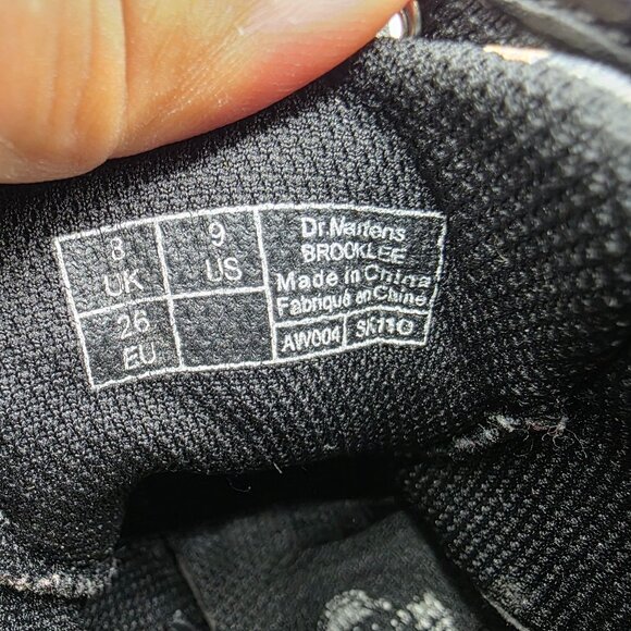 Dr. Martens Brooklee Girls Size 9 Black Floral Boots Flowers School Walking - Picture 6 of 12